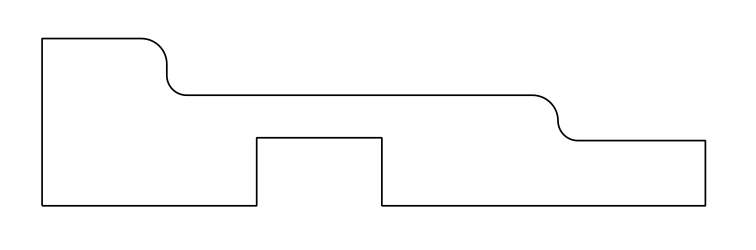 Наличник Н1, 122 × 34,5 мм